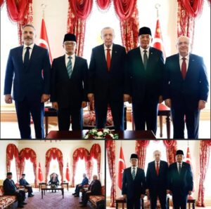 Menhan dan Menlu RI Lakukan Kunjungan Kehormatan ke Presiden Turki, Bahas Penguatan Kerja Sama Strategis