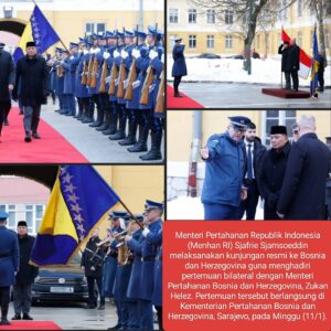 Menhan RI Sjafrie Sjamsoeddin Perkuat Kerja Sama Pertahanan Indonesia–Bosnia dan Herzegovina