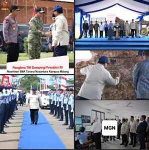 Panglima TNI Jenderal Agus Subiyanto Dampingi Presiden Prabowo Subianto Resmikan SMA Taruna Nusantara Kampus Malang, Perkuat Komitmen Negara Mencetak Generasi Unggul, Berkarakter, dan Berjiwa Kebangsaan