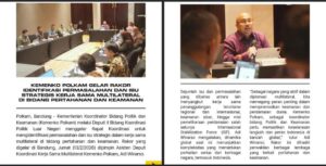 Kemenko Polkam Petakan Isu Strategis Kerja Sama Multilateral Pertahanan dan Keamanan