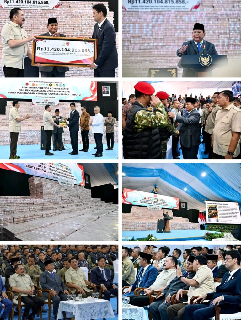 Menhan Sjafrie Hadiri Penyerahan Hasil Penyelamatan Aset Negara di Kejaksaan Agung