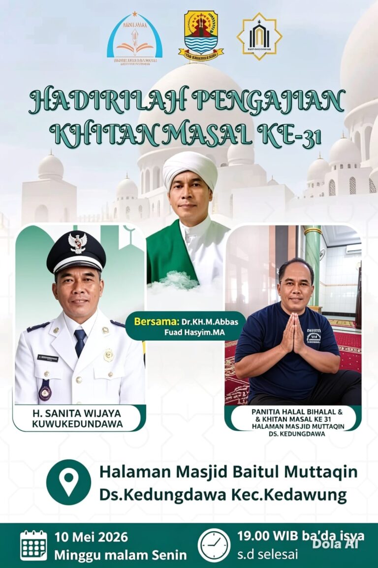 DKM Baitul Muttaqin Desa Kedungdawa Gelar Sunatan Massal dan Tabligh Akbar