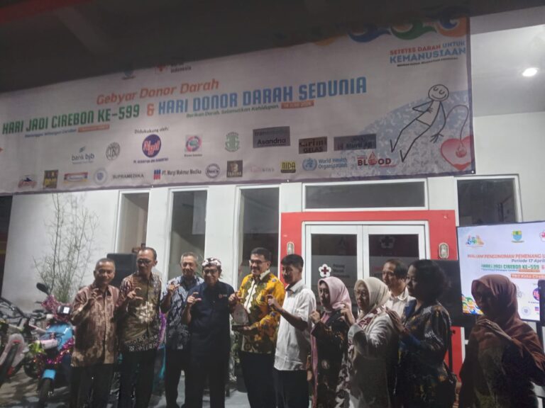 PMI Kota Cirebon, Memperingati Hari Donor Darah Sedunia dan Merayakan Hari Jadi Kota Cirebon yang Ke 599 Tahun