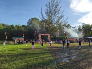 Turnamen Dabong Cup di selah persiapan nampak meriah